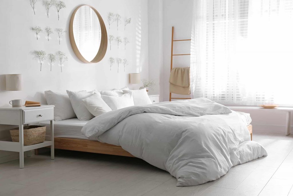 Sypialnia zaaranżowana w nowoczesnym stylu